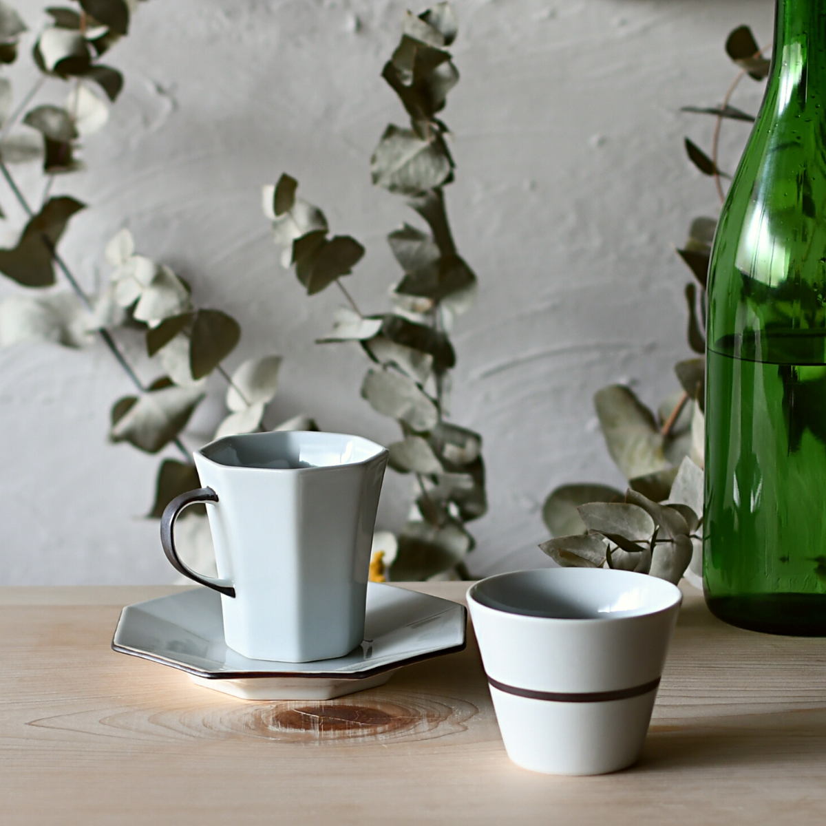 有田焼 白釉錆コーヒー碗皿&マルチカップ【ARITAYAKI-STORE】 和食器 食器 うつわ 器 コーヒーカップ＆ソーサー カップ 小鉢 フリーカップ シンプル おしゃれ 福泉窯 30000円 3万円 A30-754