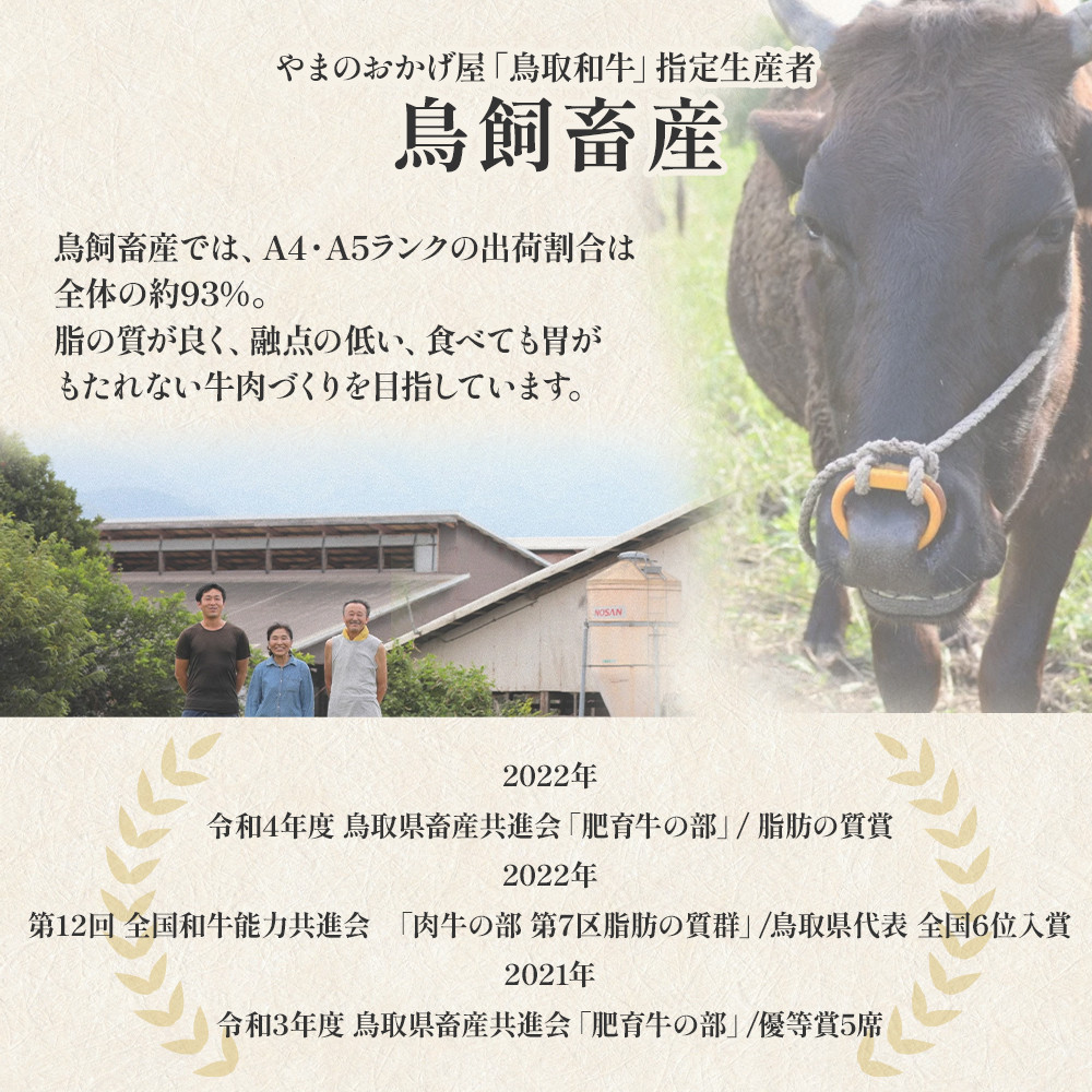 鳥取和牛 極上ロース焼肉 2kg ( 500g × 4 ) 国産 ブランド牛 牛肉 焼肉 希少 和牛 黒毛和牛 肉 ロース BBQ 冷凍 鳥取県 倉吉市 KR1399