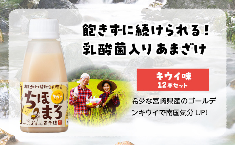 乳酸菌入りあまざけ ちほまろ 150g　12本セット【キウイのみ】 | ノンアルコール 贈答 贈り物 おすそ分け 日課 ドリンク 無添加 無加糖 飲み物 乳酸飲料 飲料 宮崎県 高千穂町 |_Tk015-017-h12
