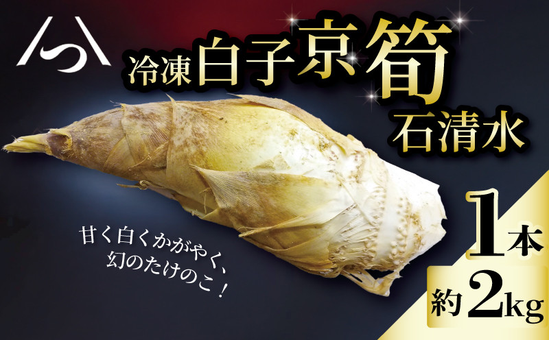 冷凍 白子京筍 石清水 1本 2kg 白子筍 筍 たけのこ タケノコ 竹の子 一本丸ごと 早掘り 国産 高級 野菜 甘み 糖分 人気 おすすめ 男山 京都 八幡 石清水八幡宮 京都辻農園