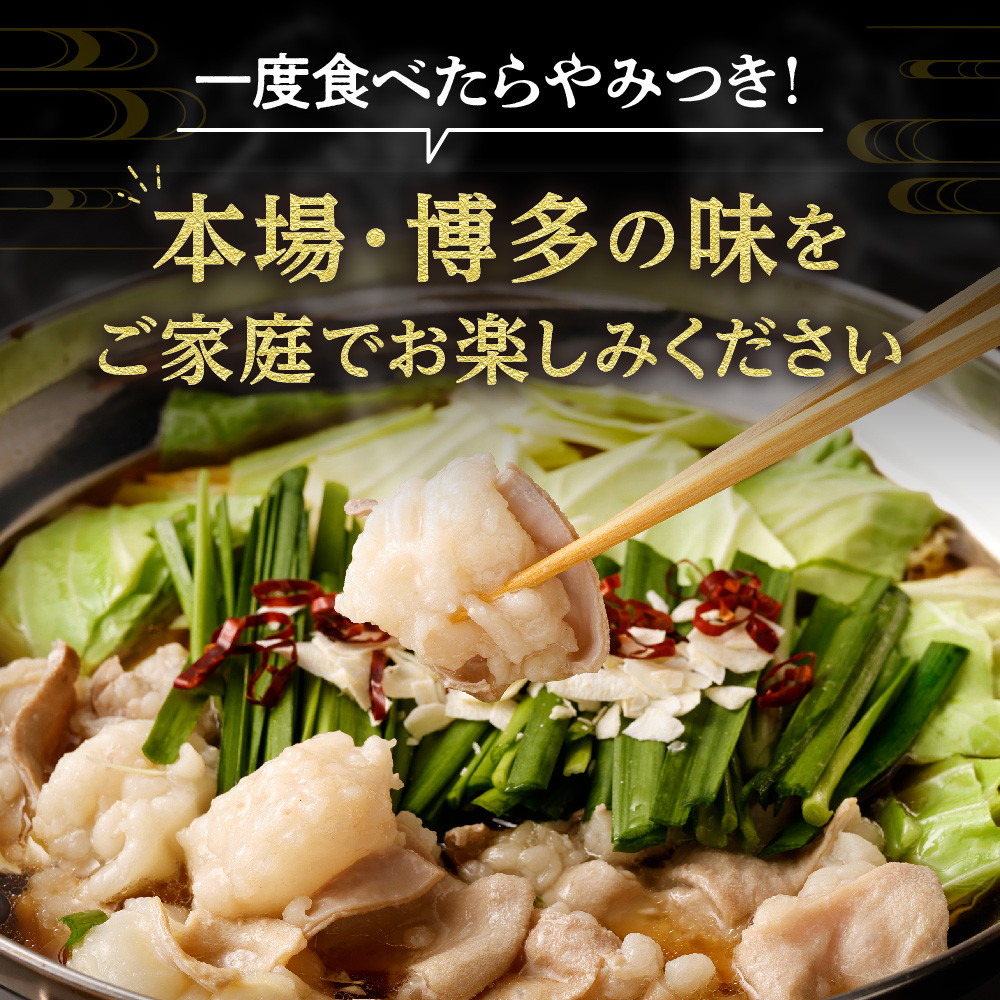 【定期便/3ヶ月連続お届け】博多もつ鍋(3人前) 食べ比べ_HB0001