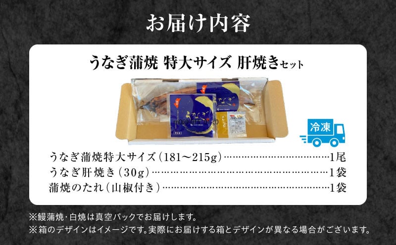 《2025年11月発送予定》国産うなぎ蒲焼(特大サイズ)・肝焼きセット_M069-015_01-nov