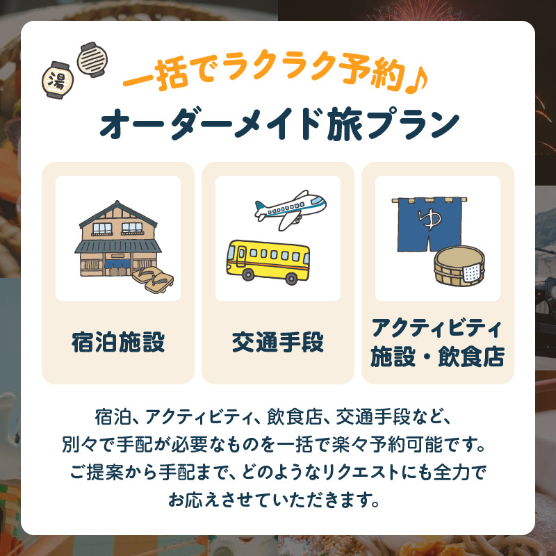 オーダーメイド「別府の旅プラン」に利用可能な100,000円割引券