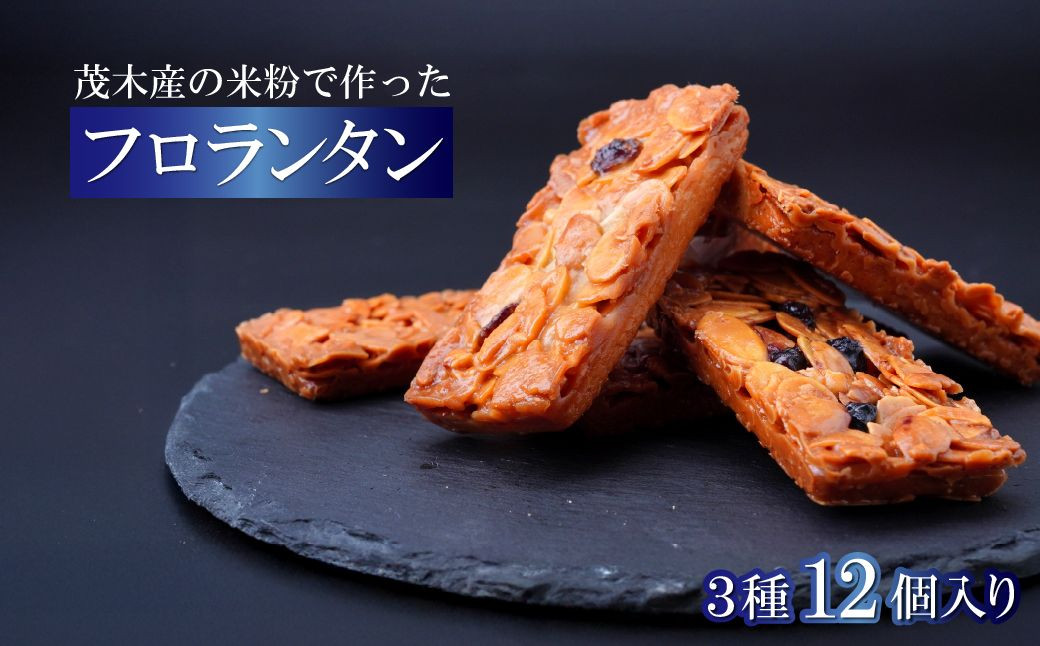 フロランタン 茂木町産米粉100% 12個 セット | 米粉 コシヒカリ 手土産 お土産 ギフト プレゼント ナッツ クッキー キャラメル 焼き菓子 常温 焼菓子 いちご ブルーベリー グルテンフリー コーヒー バター アーモンド もてぎプラザ 栃木県 茂木町