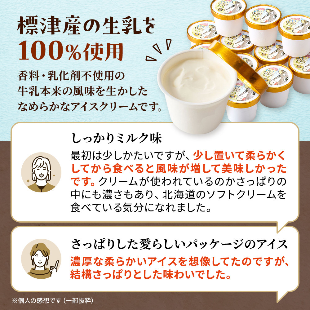 ＜毎月定期便＞しべつ牛乳アイス12個　アイスクリーム 無添加 詰め合わせ全3回【4067118】