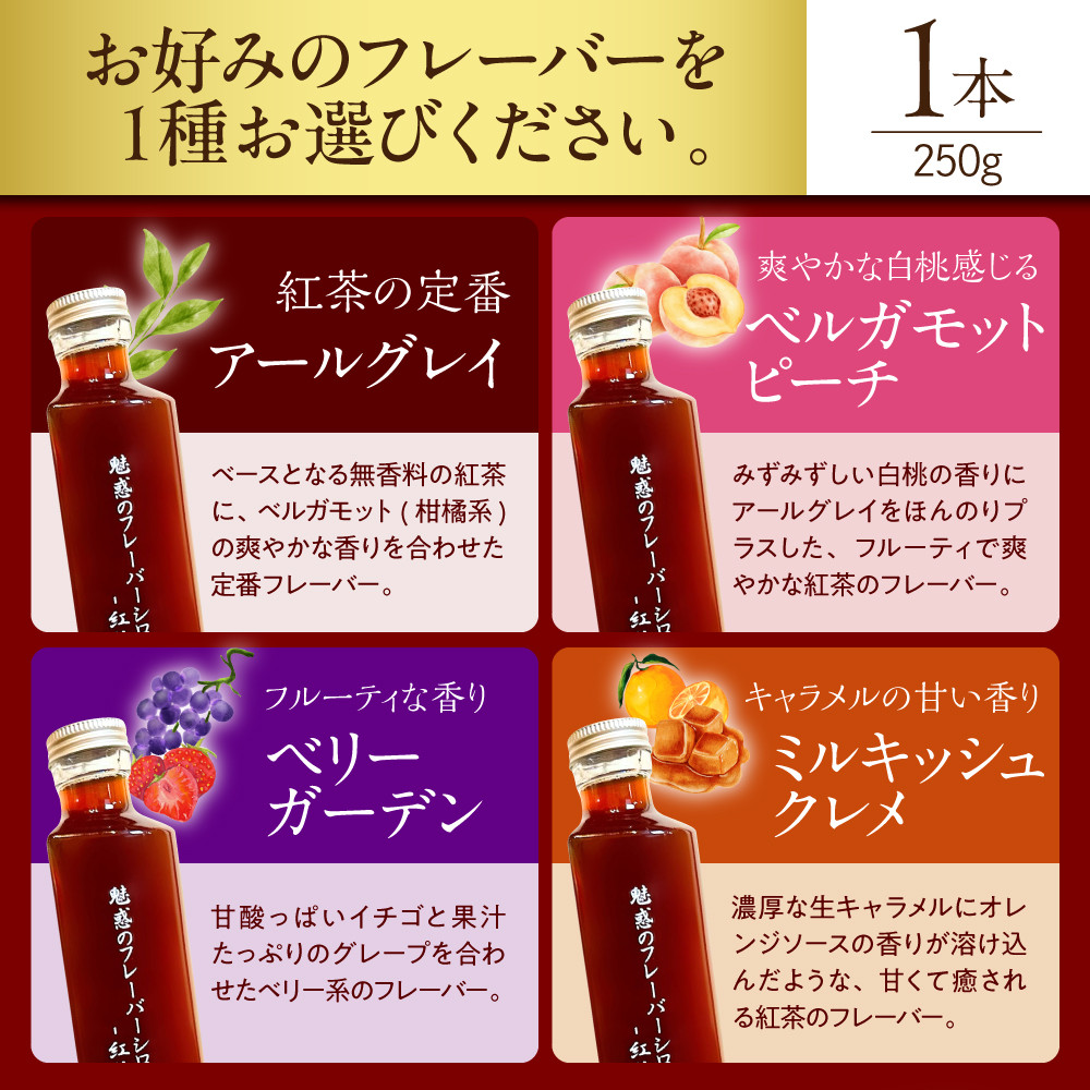 魅惑のフレーバーシロップ 〜紅茶のささやき〜 ベリーガーデン【大阪府吹田市】
