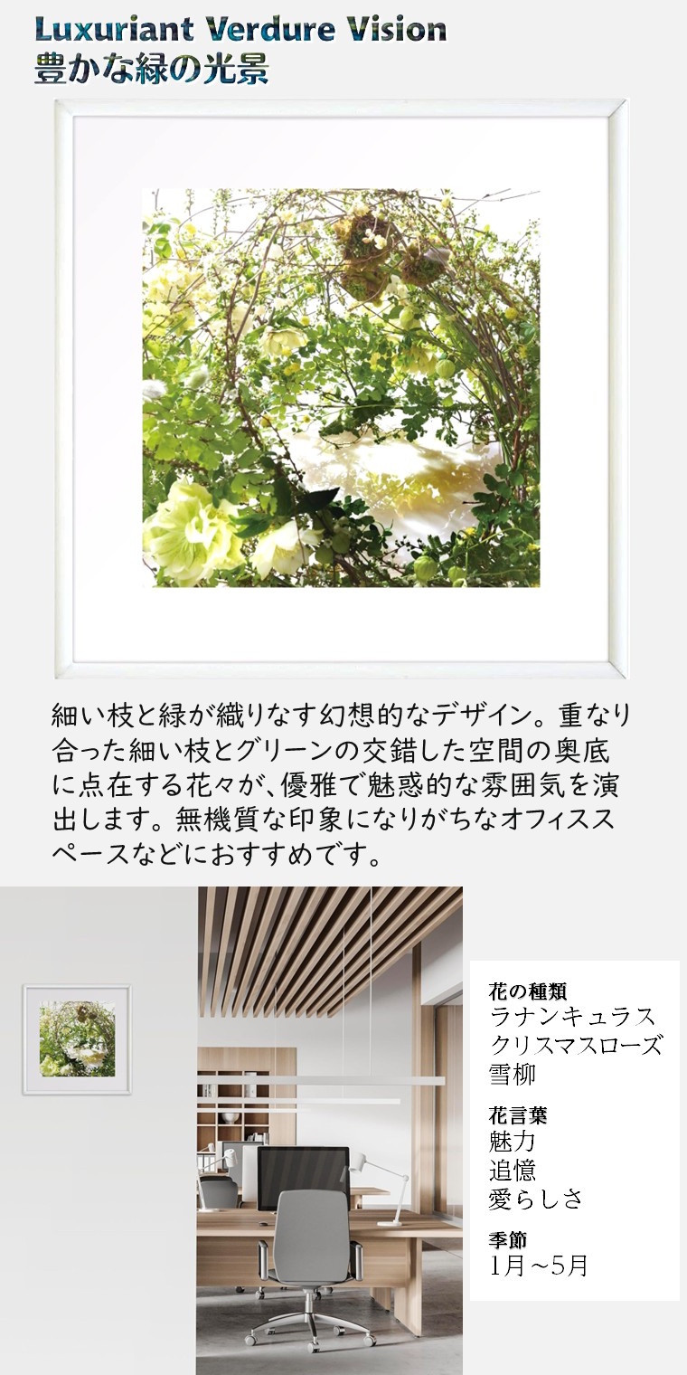 日比谷花壇のフラワーフレームアート 12種類セット ソフケン アルミフレーム 25x25cm