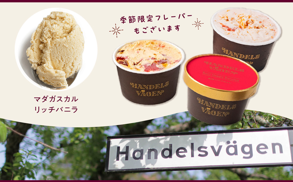 ハンデルスベーゲン無添加濃厚アイスクリーム12個セット 高級最高品質/北海道牛乳使用 おすすめ/送料無料 スイーツギフト詰め合わせバニラ/抹茶/ベリー/ヨーグルト/ピスタチオ/ラムレーズン/ナッツ/チョコミント/あまおう｜神奈川県 横浜市
