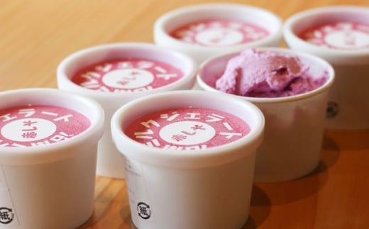 【全3回定期便】アイス 沼南ミルクジェラート 赤しそ ６個 赤しそ アイスクリーム ジェラート セット デザート スイーツ ご当地 グルメ お取り寄せ 冷凍 贈答 贈り物 ギフト 濃厚 さっぱり ミルク 新鮮 特産品 美味しい おいしい こだわり 爽やか 酸味 香り 贅沢 しそ 早摘み ゆかり カップアイス 珍しい 夏 冬 食後 おやつ 定期便 広島県福山市/甚ごろう [BAEC039]