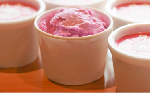 【全12回定期便】アイス 沼南ミルクジェラート 沼隈ぶどう＆赤しそ 各3個 ぶどう ブドウ 赤しそ ジェラート セット アイスクリーム デザート スイーツ ご当地 ニューベリーA フルーツ ゆかり グルメ お取り寄せ お土産 食べ比べ 冷凍 贈答 贈り物 濃厚 さっぱり ミルク 味わい 新鮮 果物 特産品 美味しい おいしい 贅沢 カップアイス 定期便  広島県福山市/甚ごろう [BAEC048]