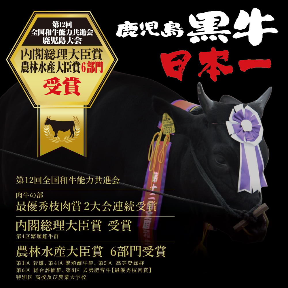 【和牛日本一】ブランド黒毛和牛「鹿児島黒牛」リブローススライスセット 計1.05kg 期間・数量限定! すきやき しゃぶしゃぶ 霜降り 牛 お肉 国産 冷凍 JA食肉かごしま 南さつま市