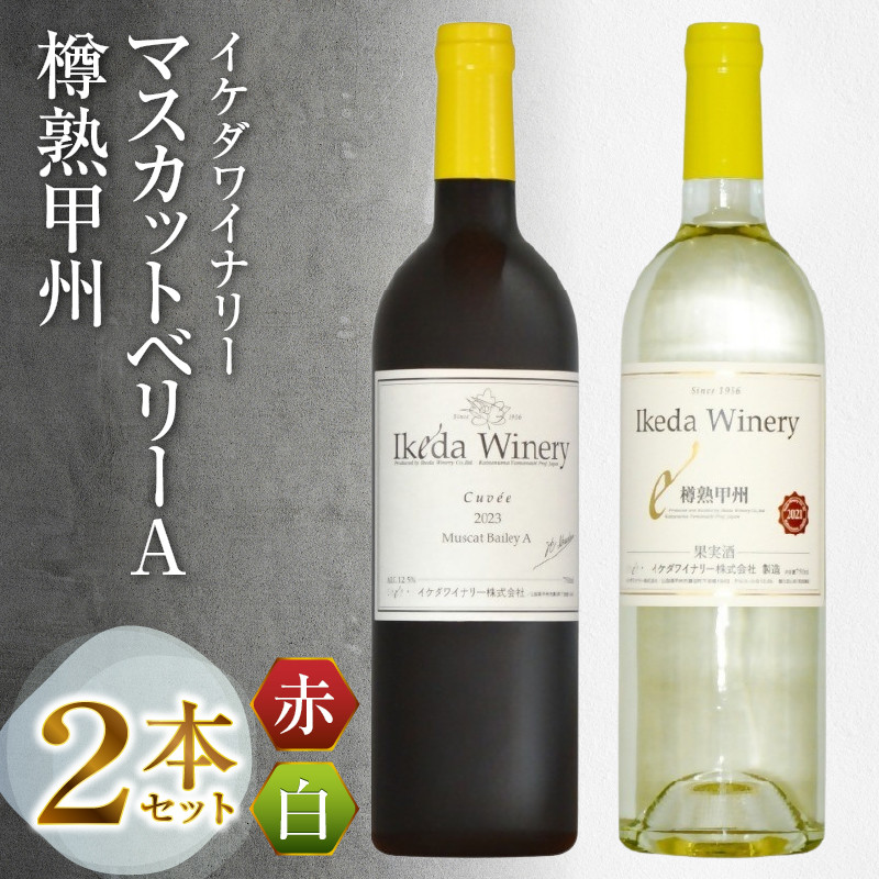 イケダワイナリー 2本セット【マスカットベリーA / 樽熟甲州】（MG）B12-669