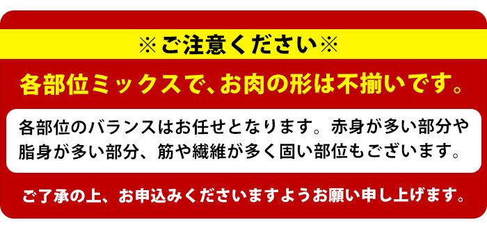 <定期便 2ヶ月毎発送 全3回>鹿児島県産 豚肉切落し (500g×6P) 3.0kg 【スターゼン】 starzen-1413