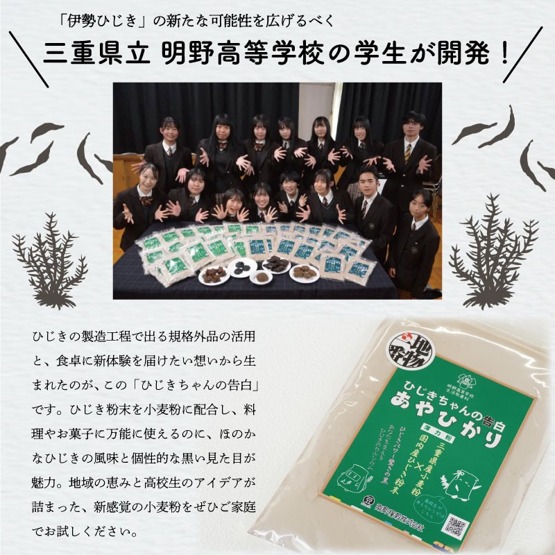 ひじき 粉末入り 薄力粉 400g 1袋 お試し あやひかり 国産 小麦 小麦粉 もっちり ふわふわ 食物繊維 毎日 栄養 ひじき 粉末 健康 ジッパー付 天ぷら たこ焼き お好み焼き チヂミ 磯辺揚げ