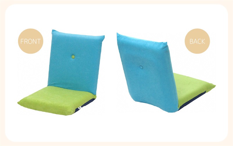 （カラ－：アッシュブラウン×ダークブラウン）コンパクト座椅子ポシェット [aw055-a001_08]