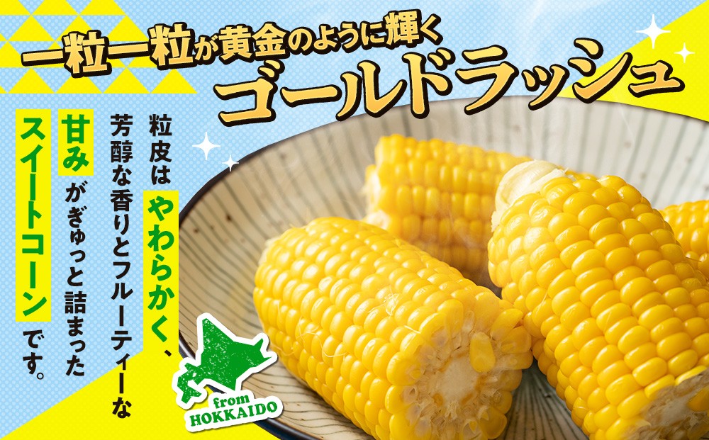 【先行受付】R8年産 トウモロコシ（ゴールドラッシュ） 5〜6本 ピンクの八百屋〜ナツやさい〜 | 北海道津別町