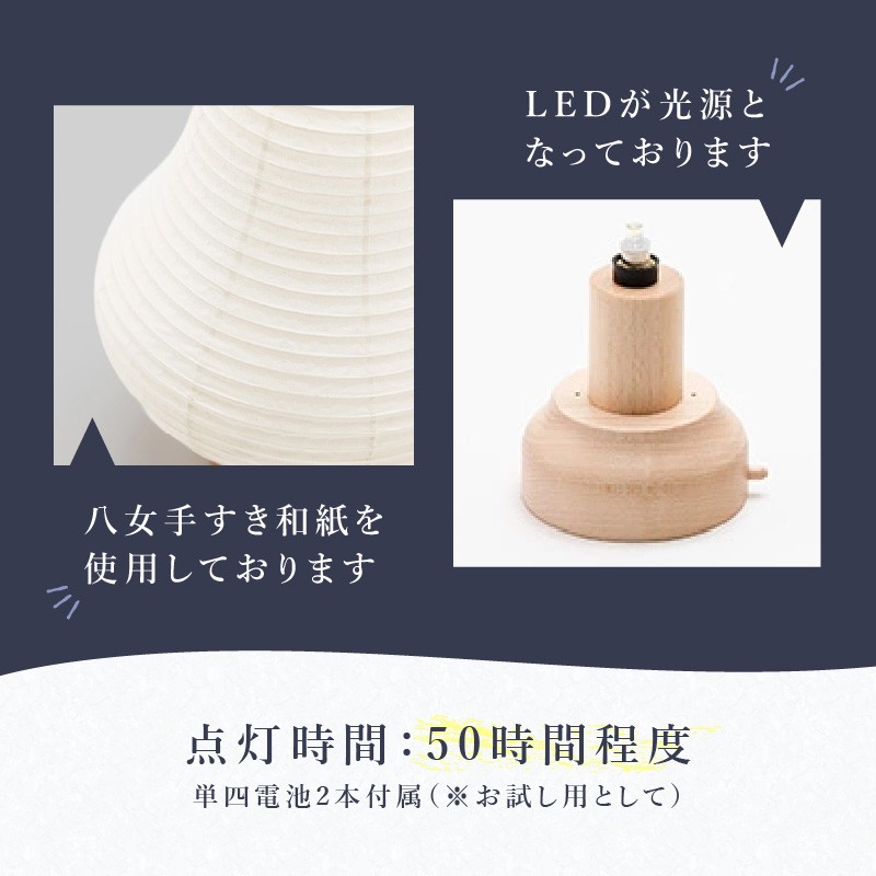 【八女提灯】cocolan　四季シリーズ　春／Spring ちょうちん 伝統工芸品 日本 職人技 温もり 光 ライト 電気 和紙 電池式 ギフト プレゼント コンパクト 福岡県 八女市