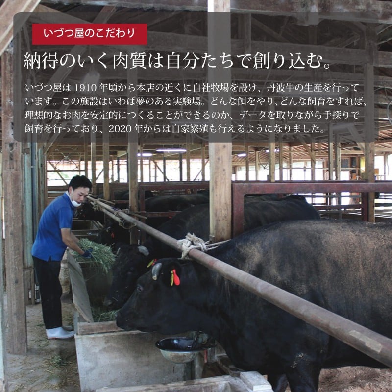 丹波牛 焼肉用 300g 2～3人前 【 黒毛和牛 国産牛 焼肉 丹波牛 赤身 霜降り 焼肉のタレ付き たれ 京都 丹波 いづつ屋 】 [015IZ003]