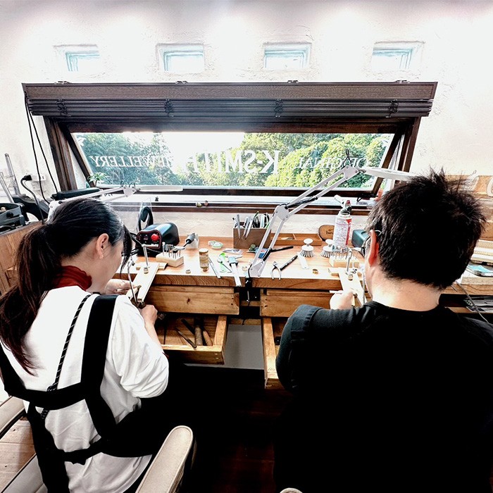 世界に一つの18金ペアリング制作体験チケット(2名様分) k-smith-1529