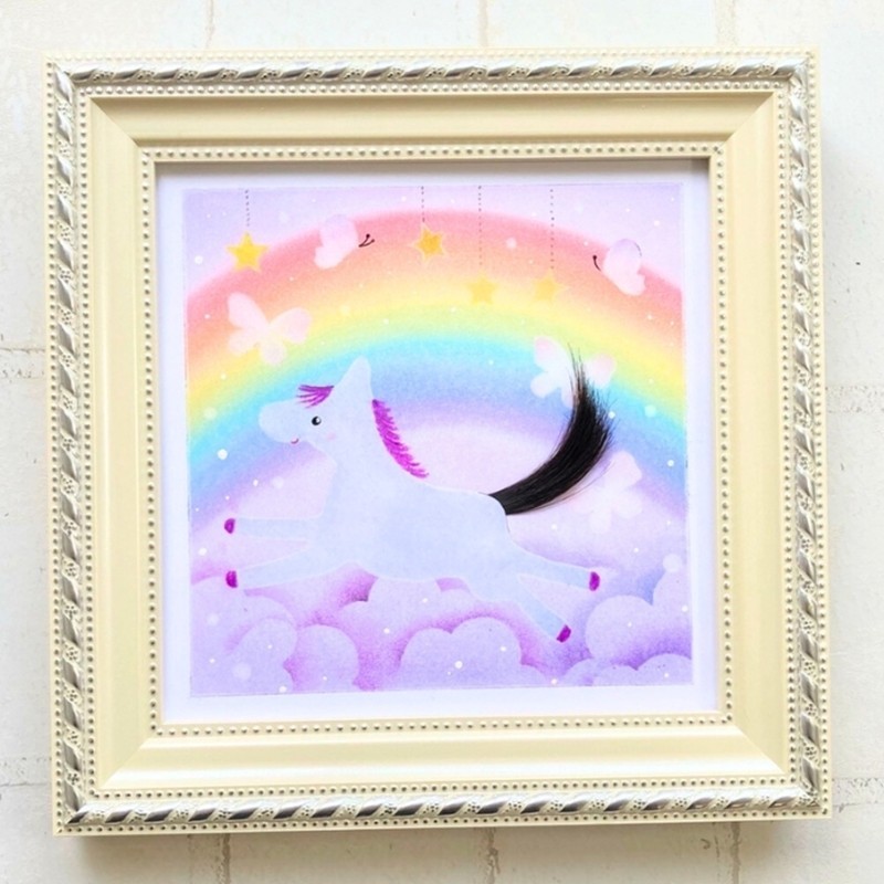 ファーストカットアートⓇ - ひかりの彩《 ファーストカット 赤ちゃん 髪の毛 記念品 記念 ギフト 贈り物 プレゼント 贈物 出産祝い 》【2403N12001_02】