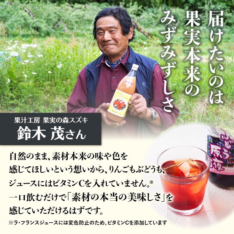 大江の恵6本ギフト山ブドウ原液・ラ・フランス・ぶどう・紅玉各1000ml） 【003-023】