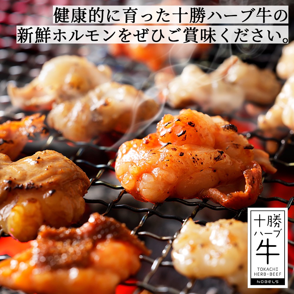 十勝ハーブ牛 味付き 国産 ホルモン ミックス 計1kg（200g×5袋） 5種 北海道産 牛 肉 牛肉 小分け 個包装 キャンプ アウトドア バーベキュー BBQ 冷凍 ［014-H60］ ※オンライン申請対応