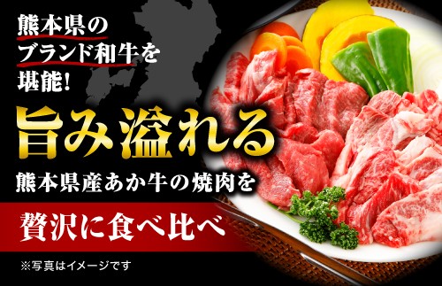 あか牛 焼肉 2種 食べ比べ セット モモ カルビ 計400g 【熊本県産】