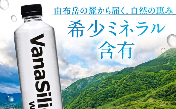【全6回定期便】VanaSilica Water （バナシリカ ウォーター） 湯布院のバナジウム＆シリカ天然水 550ml 24本 2箱（計48本） ミネラルウォーター 水 シリカ シリカ水 ペットボトル お水 飲料 飲料水 ドリンク 飲み物 備蓄 災害 大阪府高槻市/クリックル株式会社 [AOEH018] 湯布院 天然水 バナジウム シリカ ミネラルウォーター 美容 健康 水分補給 国産 備蓄