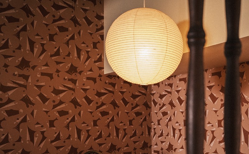 三浦・三崎発のクラフト壁紙ブランド 《うらうらうら》「フライングウォール」 カワグチタクヤ作 【薄茶】 M124-011-01