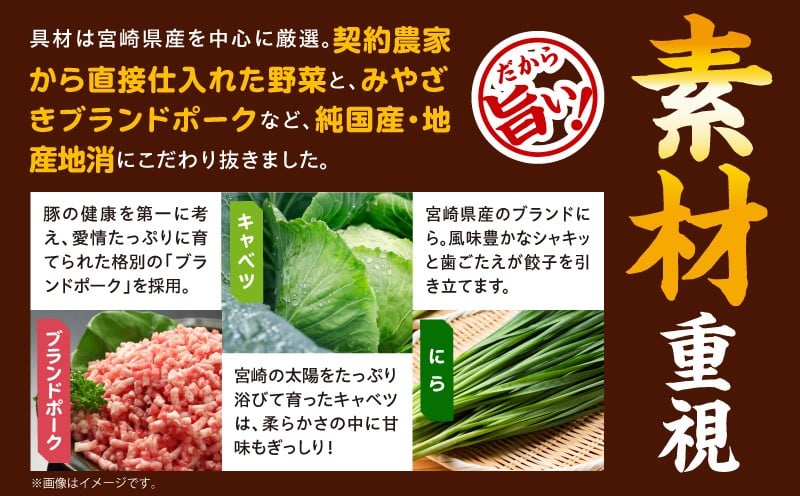 【最速便】【簡易包装】屋台骨 宮崎餃子(60個×2袋)_M061-004-02-2W