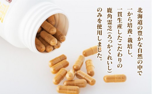 北海道産 鹿角霊芝カプセル旺煌 120粒