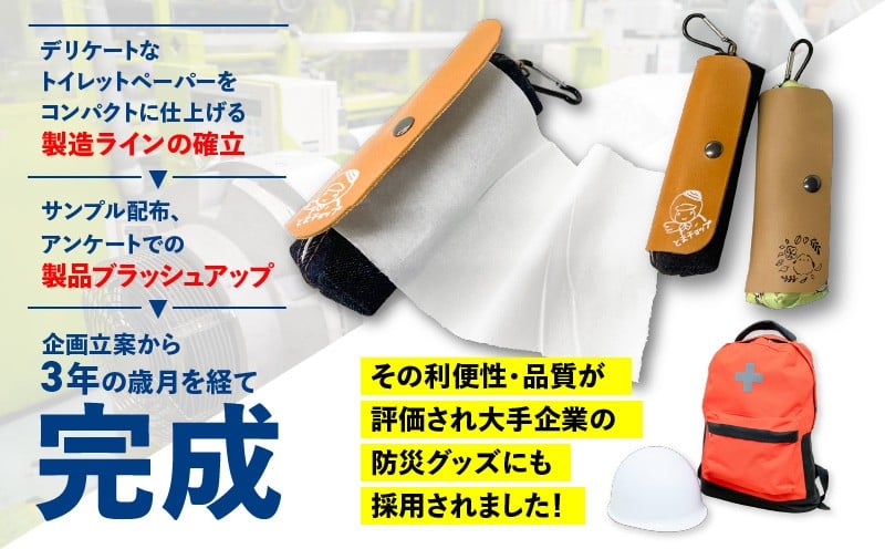 【ノンノ 携帯用ロールペーパー 40ロール】水に流せるトイレットペーパー T021-002