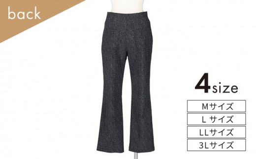 プルオンパンツ 【日本製】秋冬用 ストレッチ 【色：黒  サイズ：L】 レディースパンツ 婦人用 ビジネス (2714)  衣類 洋服 婦人服 レディース 女性 パンツ ズボン ストレッチ 暖かい 選べるカラー おしゃれ 日本製 岐阜 おすすめ 人気 秋冬 あったか ボトムス ファッション アパレル きれいめ カジュアル オフィス 通勤 仕事着 岐阜市 / ビッグ宮田 [ANEA003-4]