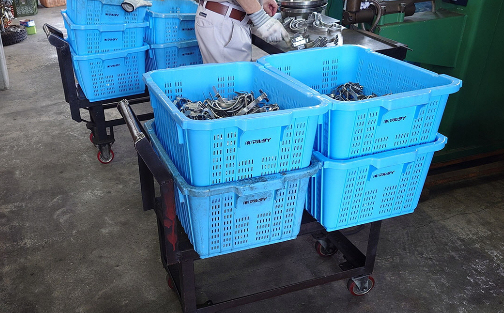 町工場向け金属製運搬台車 マルダイの台車 耐荷重200kg 【099S020】