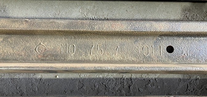 【限定1000個！】三鷹こ線人道橋のペーパーウェイト ／ 文鎮 古レール 鉄道グッズ インテリア雑貨 限定品 歴史素材 有名 三鷹市 東京都 [No.282]