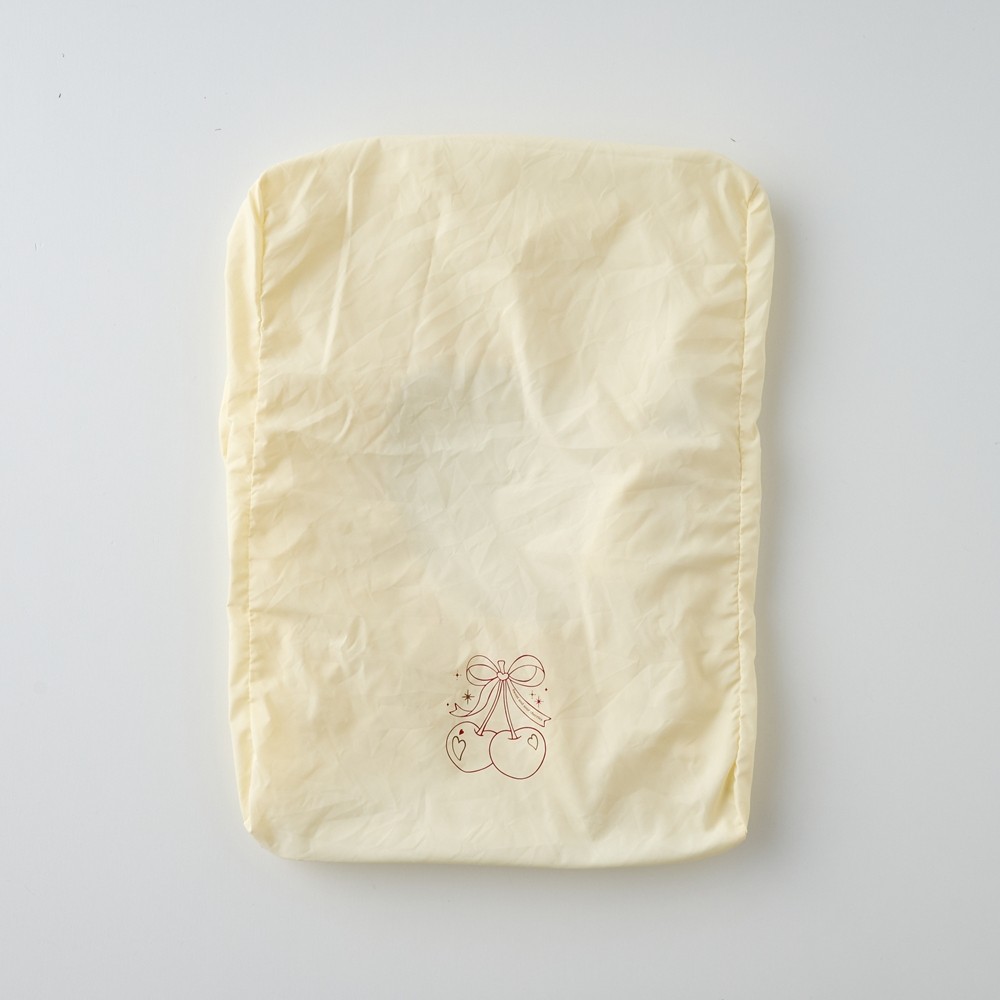 袋一体型 撥水ランドセルカバー (オフホワイト)｜ランドセルカバー 雨の日 入学祝 準備 卒園祝 [1270]