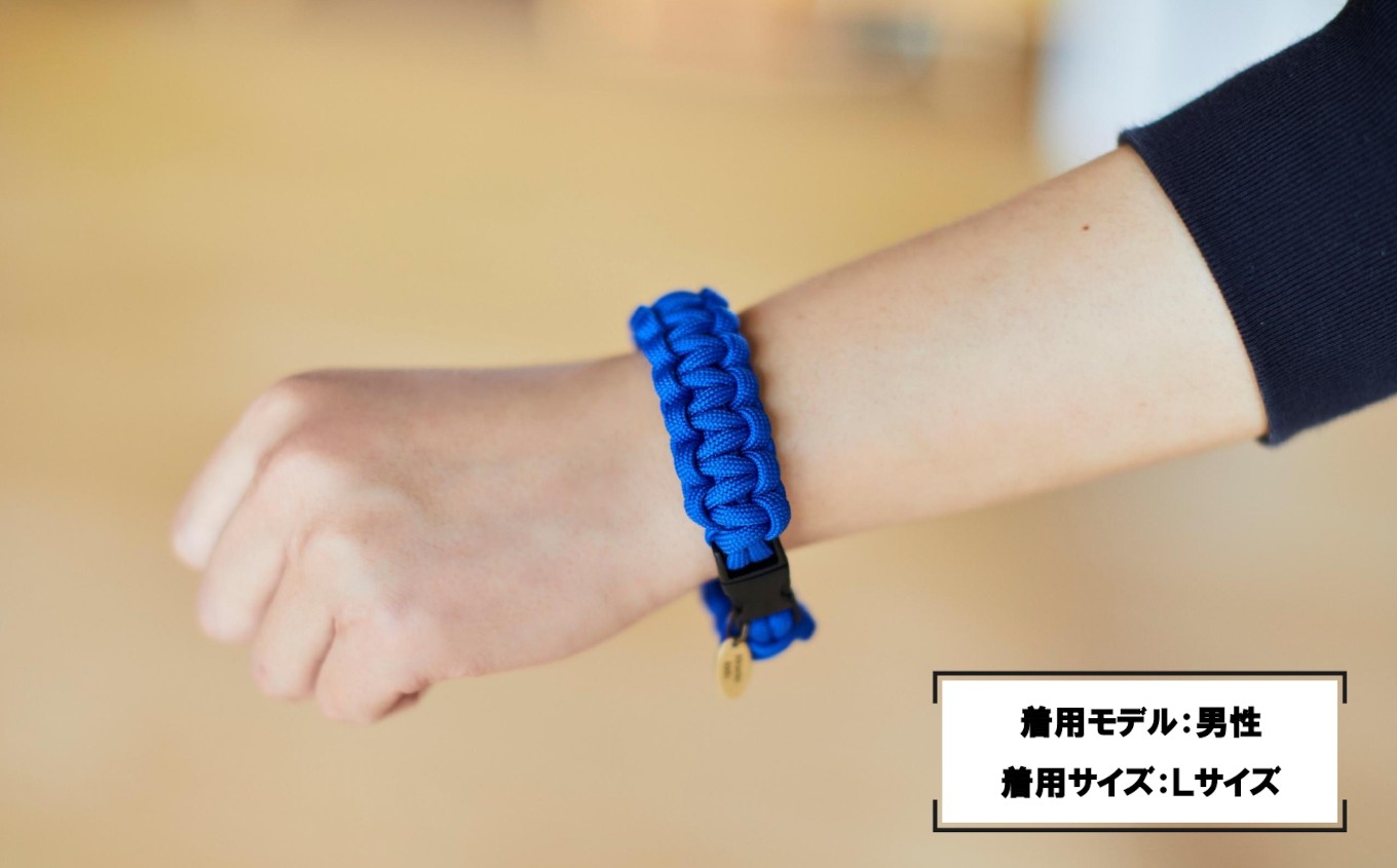 パラコードブレスレッド 1個 サイズ：S 【 ハンドメイド ブレスレット キャンプ用品 アウトドア ミリタリー 防災 プレゼント ギフト 】 RT3096
