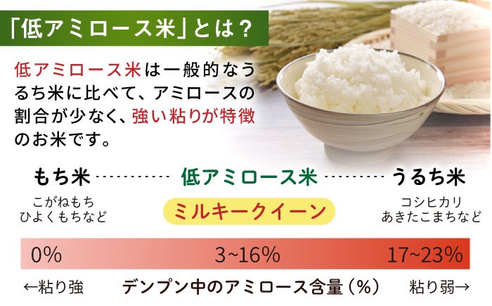 【令和7年産】ミルキークイーン 2合 × 10袋 （ 300g × 10袋 ） 小分け袋 糸島市 / 玄米・精米専門店 新飼宗一郎商店 米 白米 [ADE017]