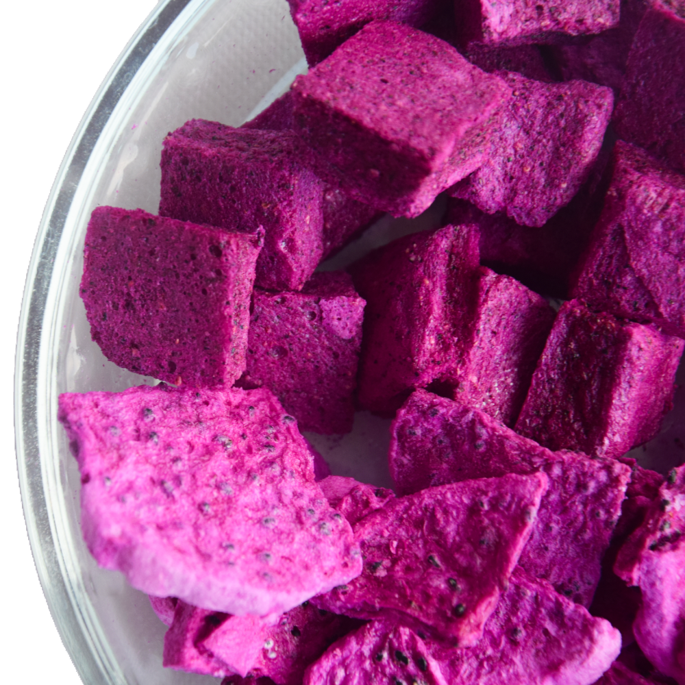 2568 ドラゴンフルーツ 徳之島 宝赤（ほうせき）フリーズドライ（チップス＆キューブ各1袋）（ フルーツ 果物 フリーズドライ ドラゴンフルーツ 徳之島 奄美 鹿児島 アグリ嶺山 ）