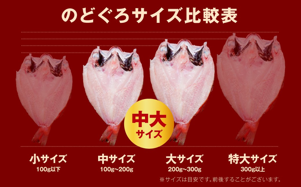 のどぐろ一夜干し個包装2~3枚「中~大型150~250gサイズ」 アカムツ 産地直送 干物 魚 一夜干し 人気 大きい 天然 ボリューム ノドグロ 【005_2087】