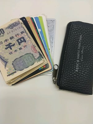 C-53【革細工】コンパクトウォレット（レザークラフト）革小物
