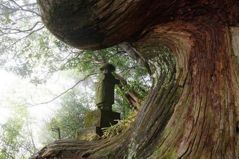 修行大師の像（お遍路ロード）