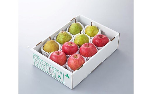 サンふじりんごとラ・フランスのセット 約3kg FY19-317