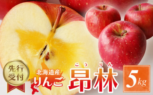 【2024年10月下旬以降発送分先行受付】りんご（昂林） 5kg