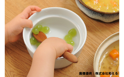 [№5310-0035]【aeru】砥部焼の こぼしにくい器（深皿）離乳食 赤ちゃん ベビー 子供 子ども 出産祝い