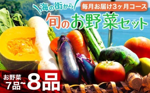 定期便 3回 3か月 訳あり 野菜 詰め合わせ セット 7~8品種 毎月お届け 高知県 須崎市 頒布会 旬の野菜 やさい ベジタブル キット 季節野菜 高知 須崎 国産 人気 半年間 毎月 お届け 季節 旬 新鮮 定番 やさい 
