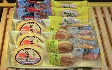 A105様々な味が楽しめる！銘菓「富士川」＆焼き菓子の詰合せ 213267 - 山梨県富士川町