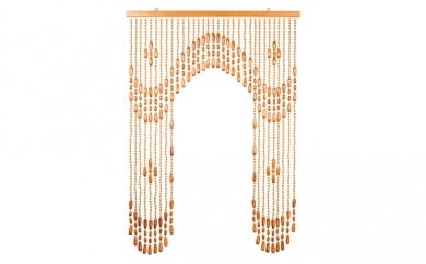 伝統の珠のれん、A-8512ベージュ85×120cm