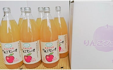 16-G　相良農場　りんごジュース　品種違いの味が楽しめる大瓶6本セット 217142 - 福島県会津坂下町