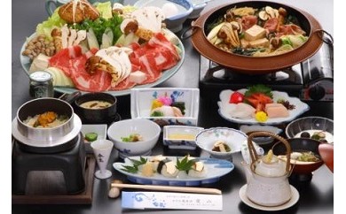 限定10組 まつたけすき焼き膳を堪能 ホテル龍泉洞愛山宿泊プラン 岩手県岩泉町 ふるさと納税 ふるさとチョイス